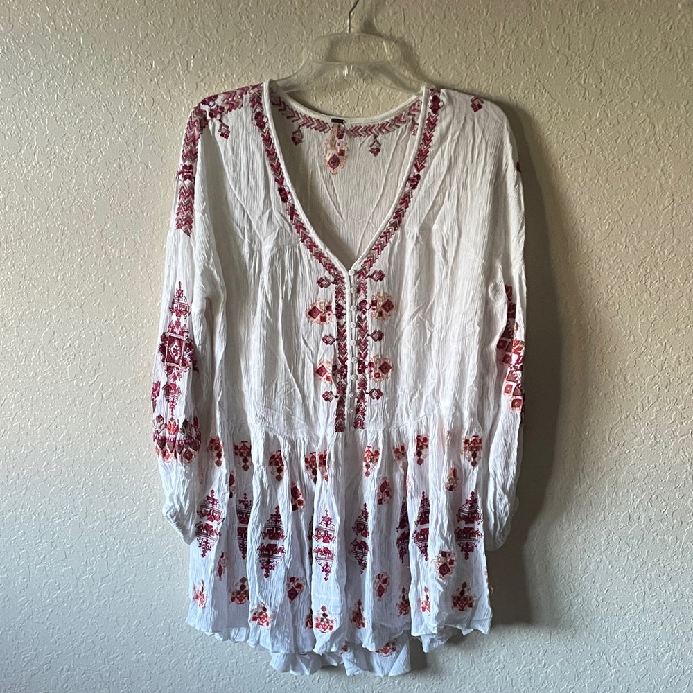 Free people embroidered tunic top
